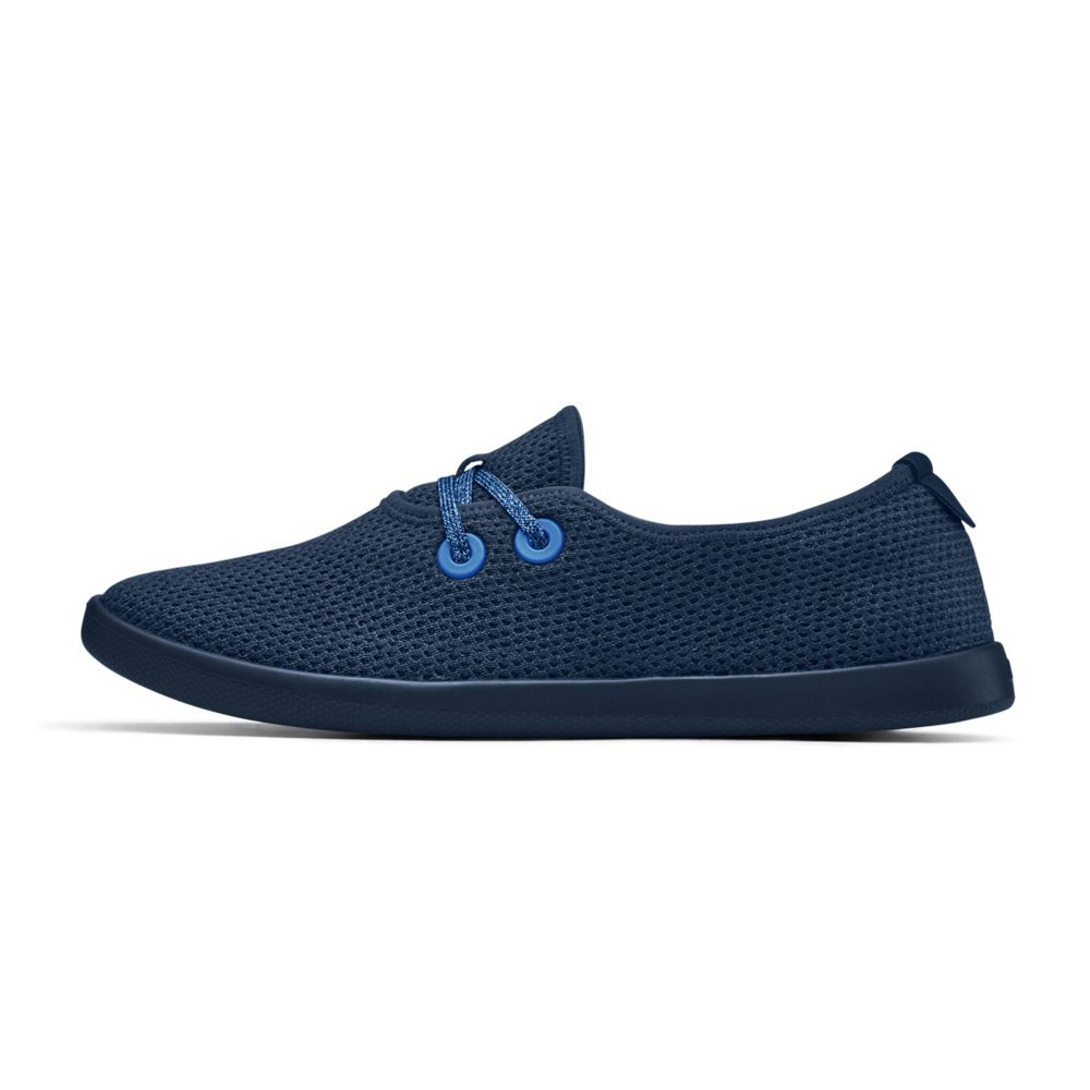 Allbirds Men\'s Boat Shoes Blue - Tree Skippers - 34218ROQY